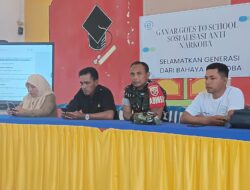 GANAR Gelar Sosialisasi dan Kampanye Anti Narkoba di SMPN 3 Langgudu: Selamatkan Generasi